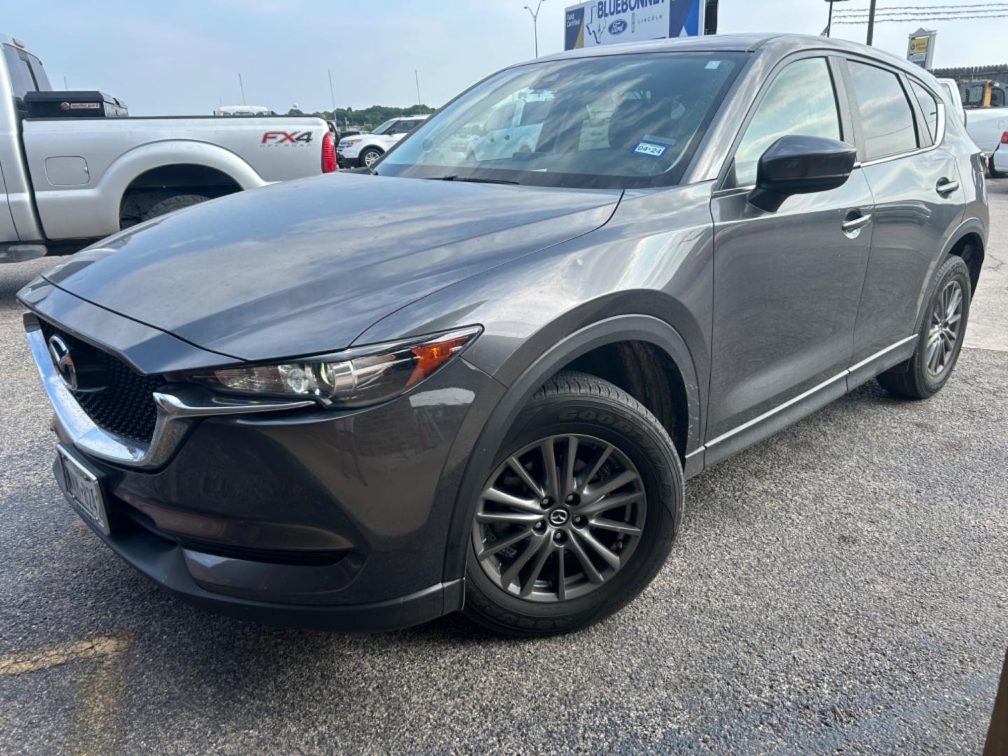 2017 Grey Mazda CX-5 (JM3KFACL8H0) , located at 1687 Business 35 S, New Braunfels, TX, 78130, (830) 625-7159, 29.655487, -98.051491 - Photo#0